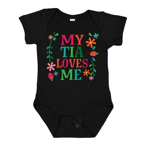 Inktastic My Tia Loves Me Niece Girls Baby Bodysuit
