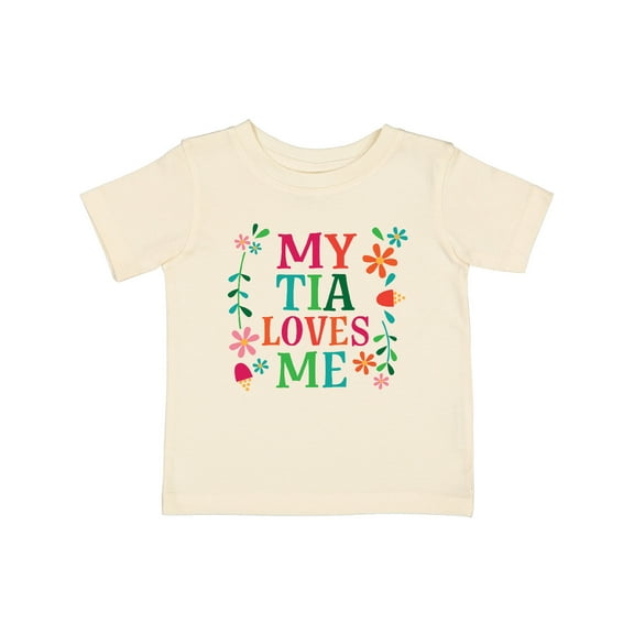 Inktastic My Tia Loves Me Niece Girls Baby T-Shirt