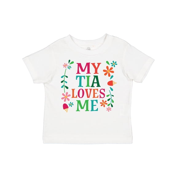 Inktastic My Tia Loves Me Niece Girls Toddler T-Shirt