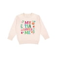 thumbnail image 1 of Inktastic My Tia Loves Me Niece Toddler Sweatshirt, 1 of 4