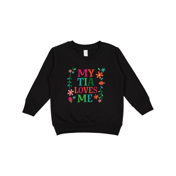 Inktastic My Tia Loves Me Niece Toddler Sweatshirt