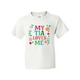 thumbnail image 1 of Inktastic My Tia Loves Me Niece Youth T-Shirt, 1 of 5