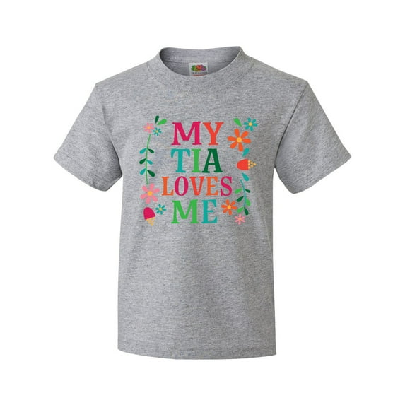 Inktastic My Tia Loves Me Niece Youth T-Shirt