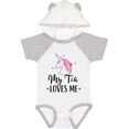 thumbnail image 1 of Inktastic My Tia Loves Me Unicorn Girls Baby Bodysuit, 1 of 5