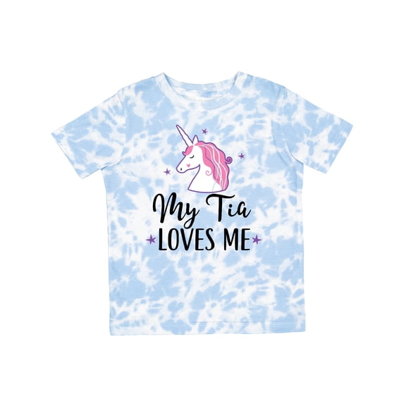 Inktastic My Tia Loves Me Unicorn Girls Toddler T-Shirt