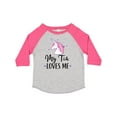 thumbnail image 1 of Inktastic My Tia Loves Me Unicorn Girls Toddler T-Shirt, 1 of 5