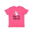 thumbnail image 1 of Inktastic My Tia Loves Me Unicorn Youth T-Shirt, 1 of 5