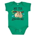 thumbnail image 1 of Inktastic My Tia Loves Me with Sloth and Hearts Boys or Girls Baby Bodysuit, 1 of 5