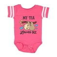 thumbnail image 1 of Inktastic My Tia Loves Me with Sloth and Hearts Boys or Girls Baby Bodysuit, 1 of 5