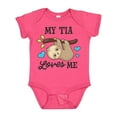 thumbnail image 1 of Inktastic My Tia Loves Me with Sloth and Hearts Boys or Girls Baby Bodysuit, 1 of 5