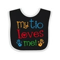 thumbnail image 1 of Inktastic My Tio Loves Me Boys or Girls Baby Bib, 1 of 4