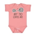 thumbnail image 1 of Inktastic My Tio Loves Me Childs Boys or Girls Baby Bodysuit, 1 of 5
