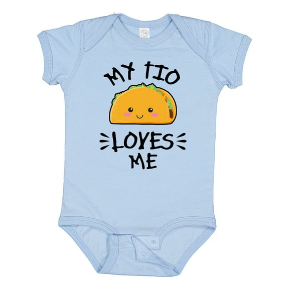Inktastic My Tio Loves Me with Taco Illustration Boys or Girls Baby Bodysuit