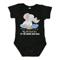 thumbnail image 1 of Inktastic My Titi Loves Me to the Moon and Back Elephant Family Boys or Girls Baby Bodysuit, 1 of 5