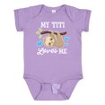 thumbnail image 1 of Inktastic My Titi Loves Me with Sloth and Hearts Boys or Girls Baby Bodysuit, 1 of 5