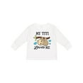 thumbnail image 1 of Inktastic My Titi Loves Me with Sloth and Hearts Boys or Girls Long Sleeve Toddler T-Shirt, 1 of 5