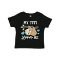 thumbnail image 1 of Inktastic My Titi Loves Me with Sloth and Hearts Boys or Girls Toddler T-Shirt, 1 of 5