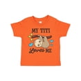 thumbnail image 1 of Inktastic My Titi Loves Me with Sloth and Hearts Boys or Girls Toddler T-Shirt, 1 of 5