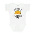 thumbnail image 1 of Inktastic My Titi Loves Me with Taco Illustration Boys or Girls Baby Bodysuit, 1 of 5