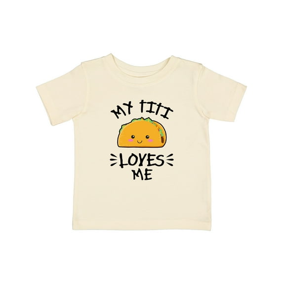 Inktastic My Titi Loves Me with Taco Illustration Boys or Girls Baby T-Shirt