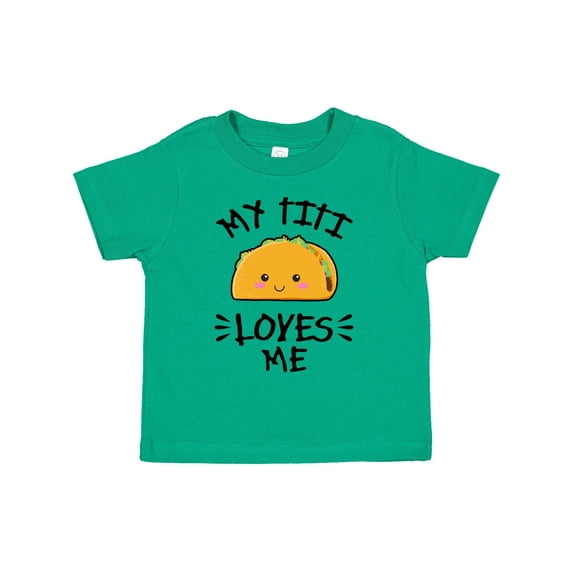 Inktastic My Titi Loves Me with Taco Illustration Boys or Girls Toddler T-Shirt
