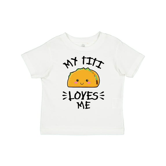 Inktastic My Titi Loves Me with Taco Illustration Boys or Girls Toddler T-Shirt