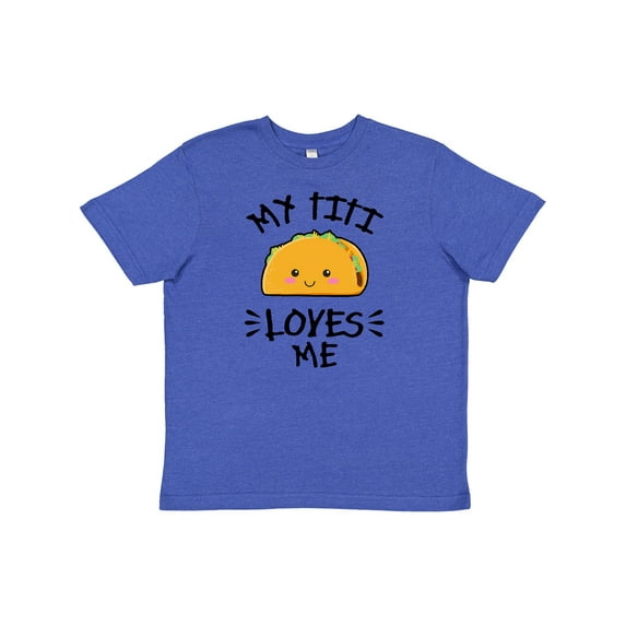 Inktastic My Titi Loves Me with Taco Illustration Youth T-Shirt