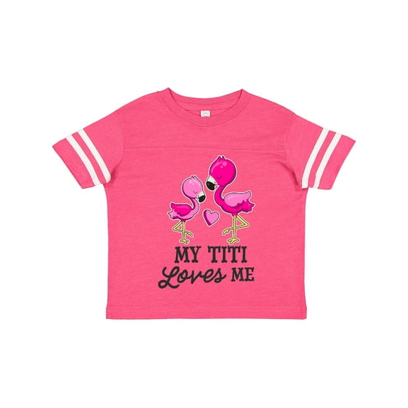 Inktastic My Titi Loves Me with Two Flamingos Boys or Girls Toddler T-Shirt