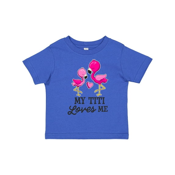 Inktastic My Titi Loves Me with Two Flamingos Boys or Girls Toddler T-Shirt