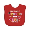 thumbnail image 1 of Inktastic My Uncle Graduated and I'm Super Proud Boys or Girls Baby Bib, 1 of 4
