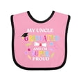 thumbnail image 1 of Inktastic My Uncle Graduated and I'm Super Proud Boys or Girls Baby Bib, 1 of 4