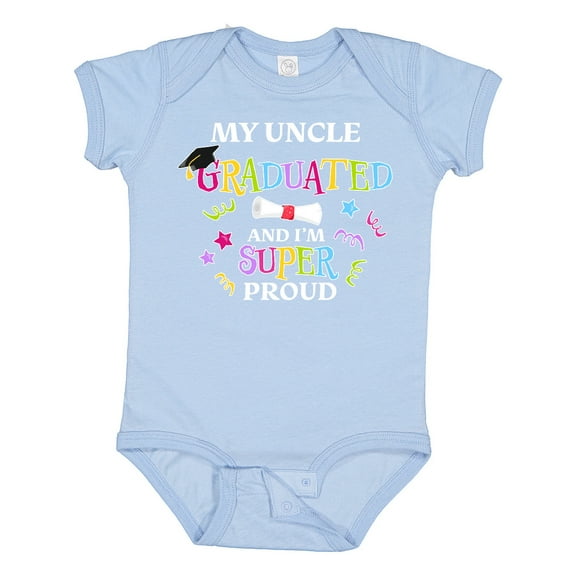 Inktastic My Uncle Graduated and I'm Super Proud Boys or Girls Baby Bodysuit