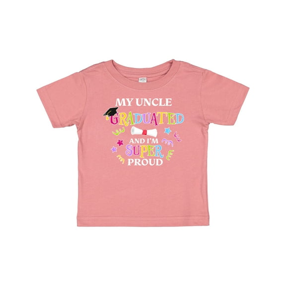 Inktastic My Uncle Graduated and I'm Super Proud Boys or Girls Baby T-Shirt