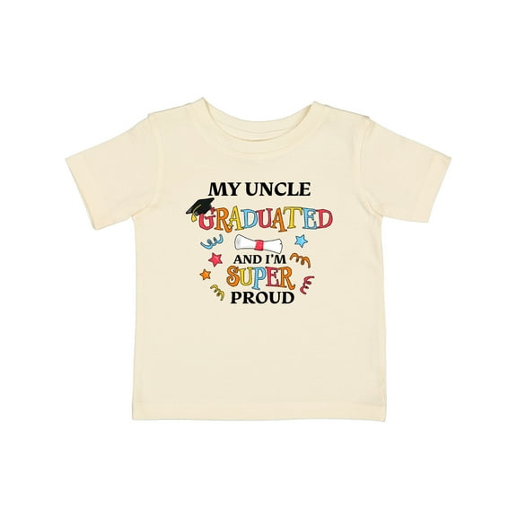 Inktastic My Uncle Graduated and I'm Super Proud Boys or Girls Baby T-Shirt