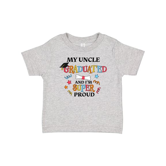 Inktastic My Uncle Graduated and I'm Super Proud Boys or Girls Baby T-Shirt