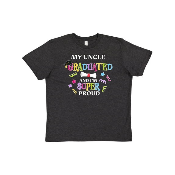 Inktastic My Uncle Graduated and I'm Super Proud Youth T-Shirt