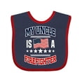 thumbnail image 1 of Inktastic My Uncle Is A Firefighter Nephew Boys or Girls Baby Bib, 1 of 4