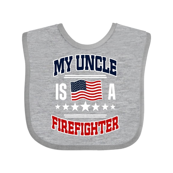 Inktastic My Uncle Is A Firefighter Nephew Boys or Girls Baby Bib