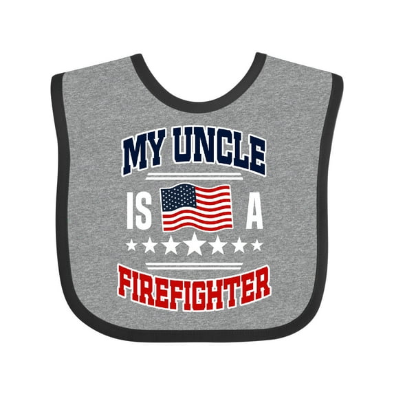Inktastic My Uncle Is A Firefighter Nephew Boys or Girls Baby Bib