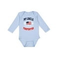 thumbnail image 1 of Inktastic My Uncle is a Firefighter Nephew Boys or Girls Long Sleeve Baby Bodysuit, 1 of 5