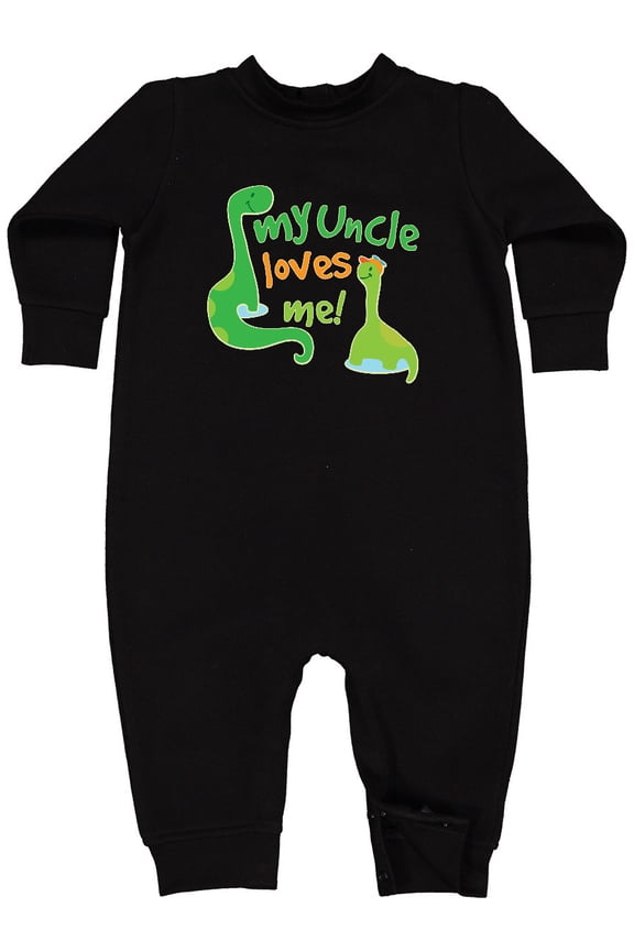 My Uncle Loves Me Baby Fleece Romper