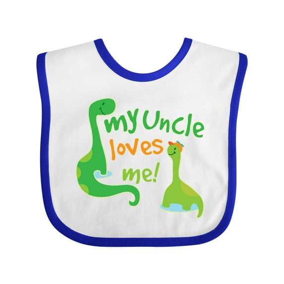 Inktastic My Uncle Loves Me Boys Baby Bib