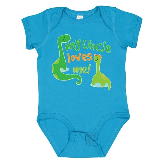 Inktastic My Uncle Loves Me Boys Baby Bodysuit