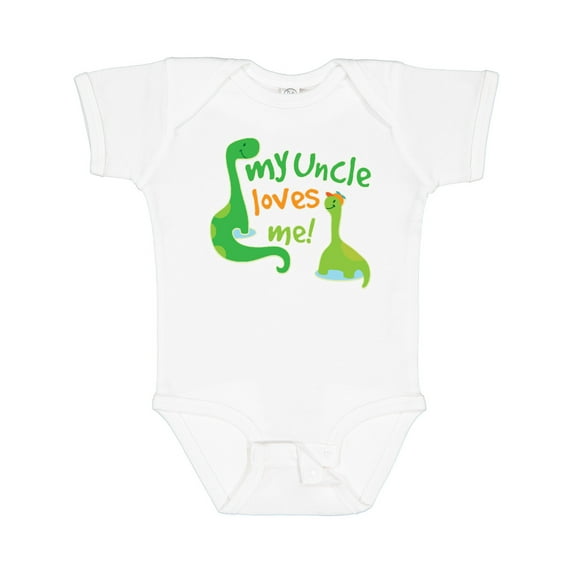 Inktastic My Uncle Loves Me Boys Baby Bodysuit