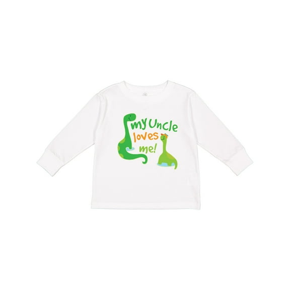 Inktastic My Uncle Loves Me Boys Long Sleeve Toddler T-Shirt