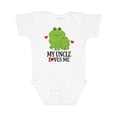 thumbnail image 1 of Inktastic My Uncle Loves Me Frog Boys or Girls Baby Bodysuit, 1 of 5