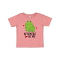 thumbnail image 1 of Inktastic My Uncle Loves Me Frog Boys or Girls Baby T-Shirt, 1 of 5