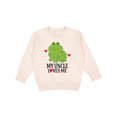 thumbnail image 1 of Inktastic My Uncle Loves Me Frog Toddler Sweatshirt, 1 of 4