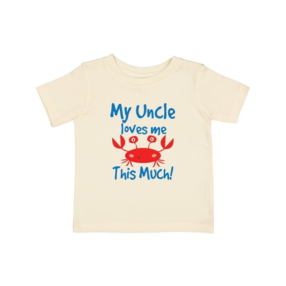 Inktastic My Uncle Loves Me Nephew Niece Crab Boys or Girls Baby T-Shirt
