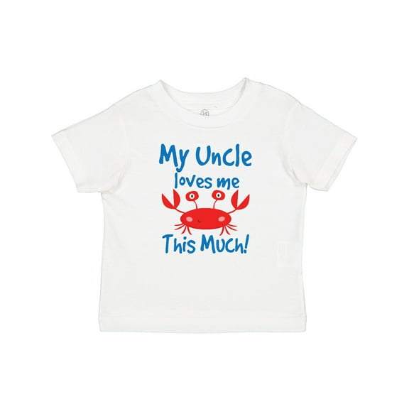 Inktastic My Uncle Loves Me Nephew Niece Crab Boys or Girls Baby T-Shirt